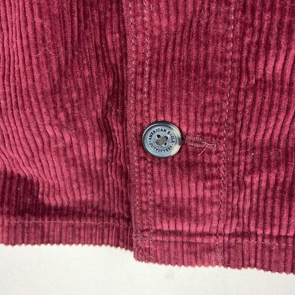 American Eagle Jr Womens Corduroy Mini Skirt Sz 2  academic boho Clueless - Picture 5 of 9